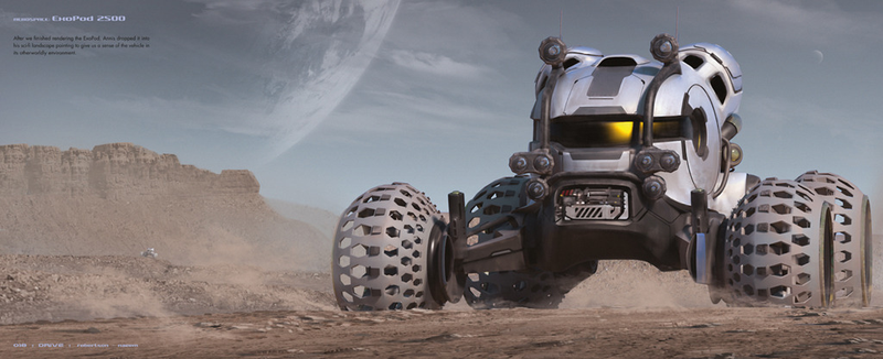 Illustration for article titled The awesome spaceship and vehicle concepts of Scott Robertson
